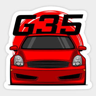 Front Red G35 JDM Sticker